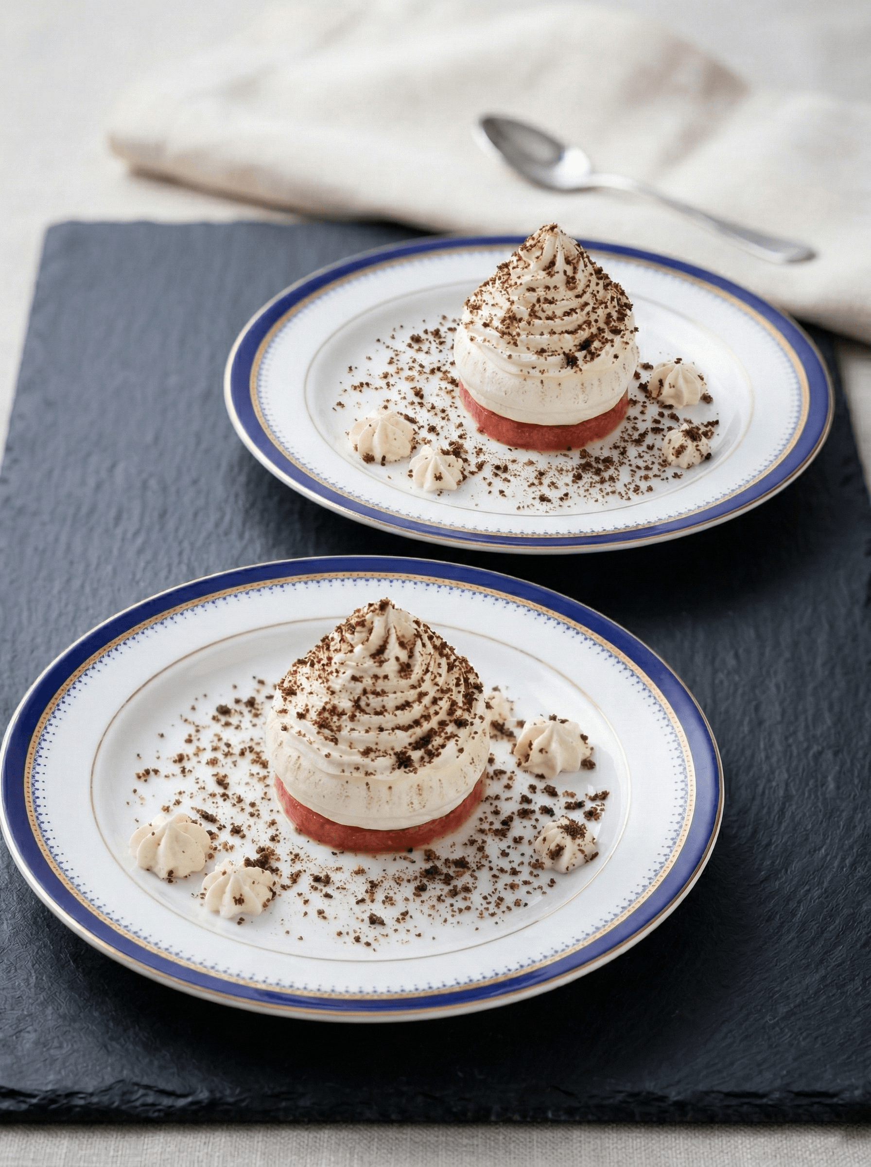 Petite pavlova aux fruits rouges